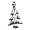 Pendant/Charm, Zinc Alloy Jewelry Findings, Lead-free, Tree 14x25mm, Sold by Bag
