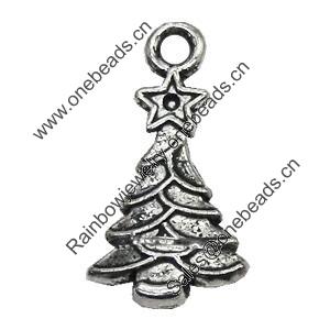 Pendant/Charm, Zinc Alloy Jewelry Findings, Lead-free, Tree 11x20mm, Sold by Bag
