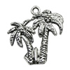 Pendant/Charm, Zinc Alloy Jewelry Findings, Lead-free, Leaf 20x21mm, Sold by Bag