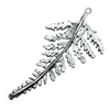 Pendant/Charm, Zinc Alloy Jewelry Findings, Lead-free, Leaf 30x60mm, Sold by Bag