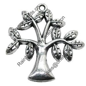 Pendant/Charm, Zinc Alloy Jewelry Findings, Lead-free, Leaf 30x32mm, Sold by Bag