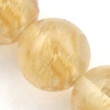 Gemstone beads, watermelon coffee, round, 12mm, Sold per 16-inch Strand