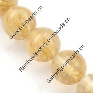 Gemstone beads, watermelon coffee, round, 8mm, Sold per 16-inch Strand