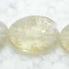 Gemstone beads, watermelon coffee, oval, 13x18mm, Sold per 16-inch Strand