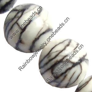 Gemstone beads, meshy stone, round, 8mm, Sold per 16-inch Strand 