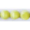 Gemstone beads, olive jade, round, 12mm, Sold per 16-inch Strand
