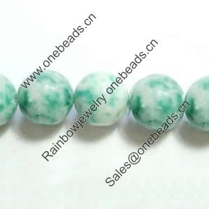 Gemstone beads, qinghai jade, round, 10mm, Sold per 16-inch Strand 