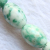 Gemstone beads, qing hai cui, rice, 8x12mm, Sold per 16-inch Strand 