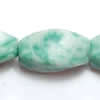 Gemstone beads, qinghai jade, twist rice, 8x16mm, Sold per 16-inch Strand 