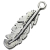 Pendant/Charm, Zinc Alloy Jewelry Findings, Lead-free, Leaf 8x29mm, Sold by Bag