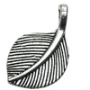 Pendant/Charm, Zinc Alloy Jewelry Findings, Lead-free, Leaf 15x27mm, Sold by Bag