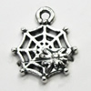 Pendant/Charm, Zinc Alloy Jewelry Findings, Lead-free, Cobweb 14x14mm, Sold by Bag