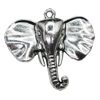 Pendant/Charm, Zinc Alloy Jewelry Findings, Lead-free, Animal 44x40mm, Sold by Bag