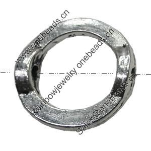 Beads,zinc alloy jewelry findings,Lead-free, 13x13mm, hole:1mm, Sold by bag