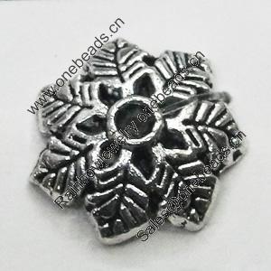 Bead caps,zinc alloy jewelry findings,Lead-free, 14mm, hole:1mm, Sold by bag