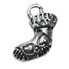 Pendant/Charm, Zinc Alloy Jewelry Findings, Lead-free, Shose 14x8mm, Sold by Bag