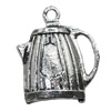 Pendant/Charm, Zinc Alloy Jewelry Findings, Lead-free, Teapot 21x20mm, Sold by Bag