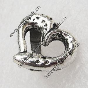 Slider, Zinc Alloy Bracelet Findinds, Lead-free, Hole size: 10x7mm, Sold by Bag 