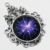 Zinc Alloy Pendant settings without cameos, Lead-free, Interior diameter:31mm, Sold by PC