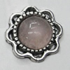 Zinc Alloy Pendant settings without cameos, Lead-free, Interior diameter:9mm, Sold by PC