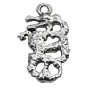 Pendant/Charm, Zinc Alloy Jewelry Findings, Lead-free, Animal 16x26mm, Sold by Bag