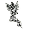 Pendant/Charm, Zinc Alloy Jewelry Findings, Lead-free, Animal 42x23mm, Sold by Bag