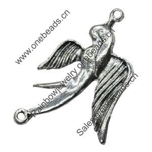 Pendant/Charm, Zinc Alloy Jewelry Findings, Lead-free, Animal 23x40mm, Sold by Bag