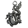 Pendant/Charm, Zinc Alloy Jewelry Findings, Lead-free, Animal 16x24mm, Sold by Bag