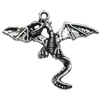 Pendant/Charm, Zinc Alloy Jewelry Findings, Lead-free, Animal 38x33mm, Sold by Bag