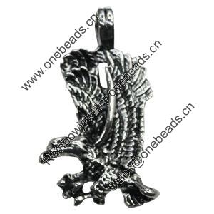 Pendant/Charm, Zinc Alloy Jewelry Findings, Lead-free, Animal 22x36mm, Sold by Bag