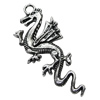 Pendant/Charm, Zinc Alloy Jewelry Findings, Lead-free, Animal 20x44mm, Sold by Bag