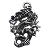 Pendant/Charm, Zinc Alloy Jewelry Findings, Lead-free, Animal 8x40mm, Sold by Bag