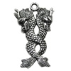 Pendant/Charm, Zinc Alloy Jewelry Findings, Lead-free, Animal 20x32mm, Sold by Bag