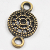 Connector, zinc alloy jewelry findings, Lead-free, 16x9mm, Sold by bag