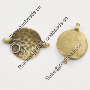 Connector, zinc alloy jewelry findings, Lead-free, 14x21mm, Sold by bag