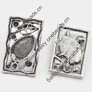 Earrings, Zinc Alloy Jewelry Findings Lead-free, 24x15mm, Sold by Bag