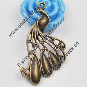 Pendant/Charm, Zinc Alloy Jewelry Findings, Lead-free, 33x20x1.8mm, Sold by Bag