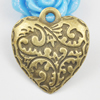 Pendant/Charm, Zinc Alloy Jewelry Findings, Lead-free, 24x21mm, Sold by Bag
