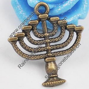 Pendant/Charm, Zinc Alloy Jewelry Findings, Lead-free, 20x18mm, Sold by Bag