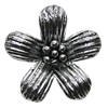 Pendant/Charm, Zinc Alloy Jewelry Findings, Lead-free, Flower 23mm, Sold by Bag