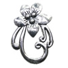 Pendant/Charm, Zinc Alloy Jewelry Findings, Lead-free, Flower 20x29mm, Sold by Bag