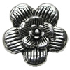 Pendant/Charm, Zinc Alloy Jewelry Findings, Lead-free, Flower 26mm, Sold by Bag