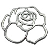 Pendant/Charm, Zinc Alloy Jewelry Findings, Lead-free, Flower 43x39mm, Sold by Bag
