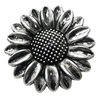 Pendant/Charm, Zinc Alloy Jewelry Findings, Lead-free, Flower 36mm, Sold by Bag