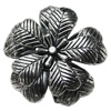 Pendant/Charm, Zinc Alloy Jewelry Findings, Lead-free, Flower 37mm, Sold by Bag