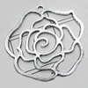 Pendant/Charm, Zinc Alloy Jewelry Findings, Lead-free, Flower 56x54mm, Sold by Bag