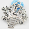 Pendant/Charm, Zinc Alloy Jewelry Findings, Lead-free, 42x41mm, Sold by Bag