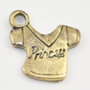 Pendant/Charm, Zinc Alloy Jewelry Findings, Lead-free, 15x14mm, Sold by Bag