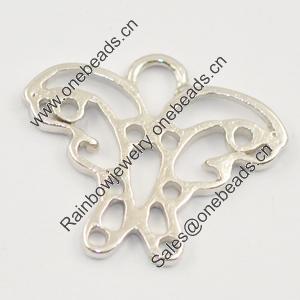 Pendant/Charm, Zinc Alloy Jewelry Findings, Lead-free, 13x15mm, Sold by Bag
