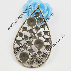 Pendant/Charm, Zinc Alloy Jewelry Findings, Lead-free, 43x25mm, Sold by Bag
